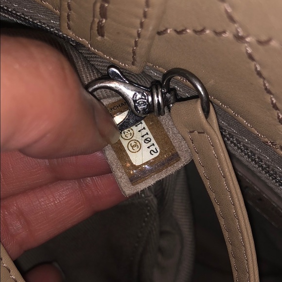 🔴SOLD🔴Authentic CHANEL Beige Tote with Bag Charm - Picture 8 of 16